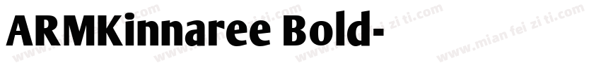 ARMKinnaree Bold字体转换